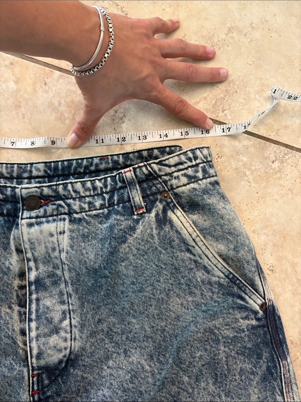 Diesel Women's Blue Cargo Jeans - Picture 9 of 10